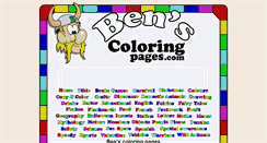 Desktop Screenshot of benscoloringpages.com